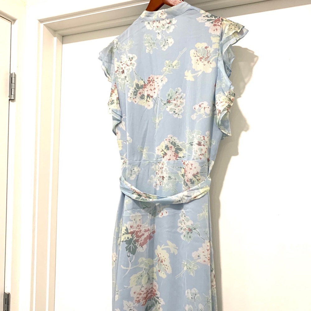 Lauren Ralph Lauren Blue Floral Midi Dress - Picture 8 of 15